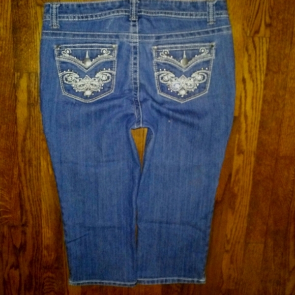 Roz & Ali Jeans Skinny Leg Crop Mid Rise Size 14 - Picture 4 of 13